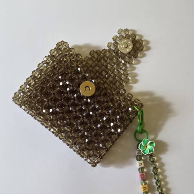 Customisable green card holder (double-sided)