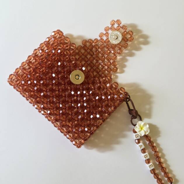 Customisable Brown card holder (double-sided)