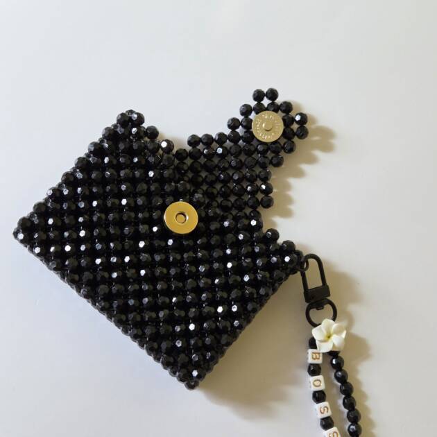 Customisable Black card holder (double-sided)